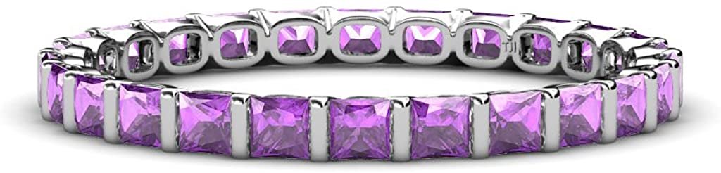 Princess Cut Amethyst 1 7/8 ctw Channel Set Eternity Ring J57333