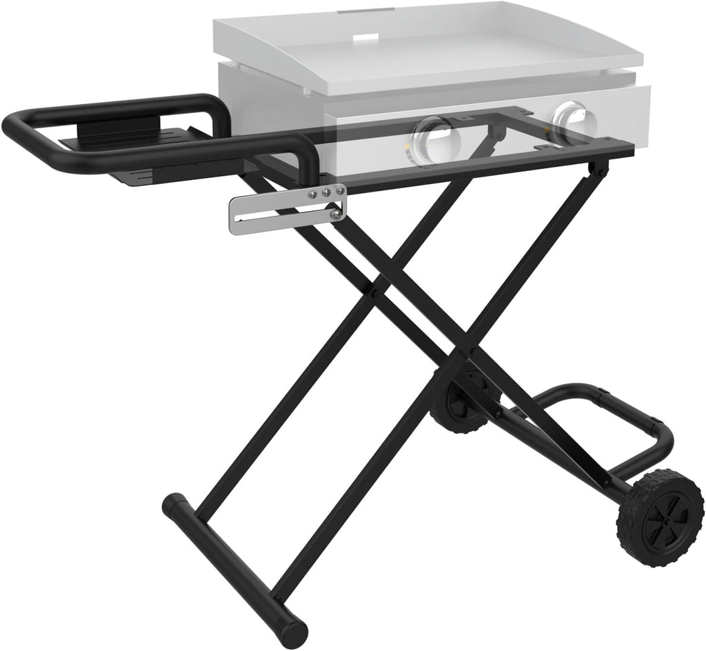 Folding Grill Cart with Side Shelf Y554789
