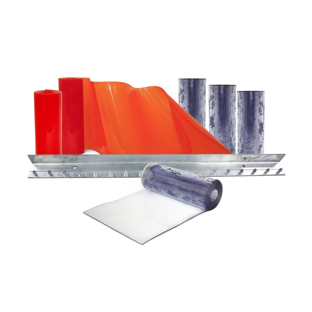 Clear-Flex II Standard Smooth Strip Door Kit with MaxBullet Aluminum D639140