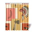 Polyester Fabric Bathroom Shower Curtain 66x72 inch E6749