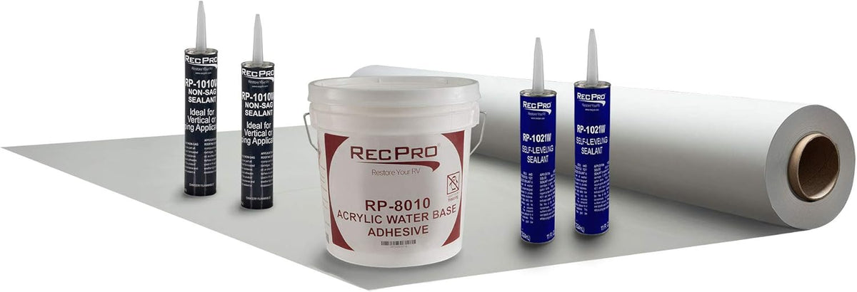 4.5' Wide RV Rubber Roof Kit 16ft J6625