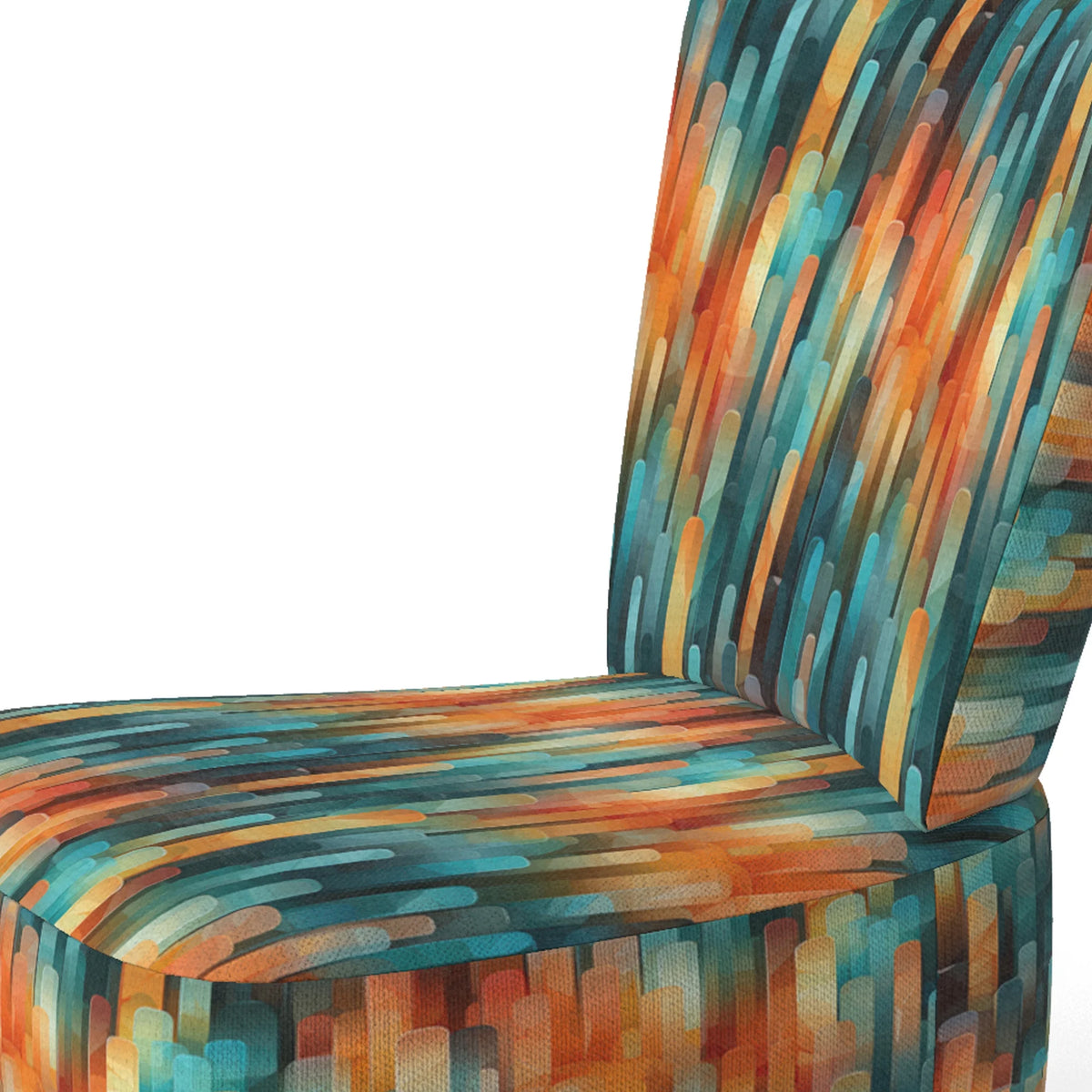Upholstered Striped Accent Chair K861