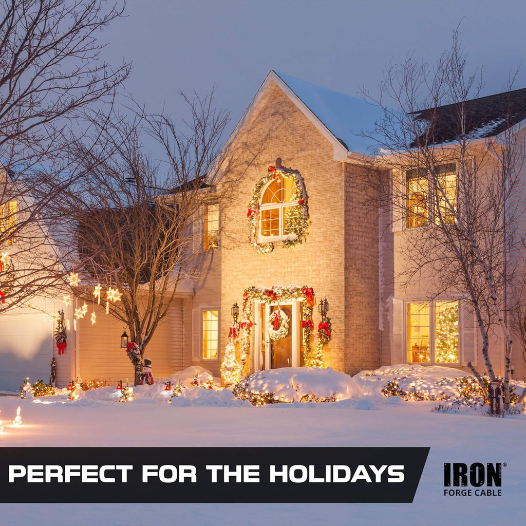 100 Ft Outdoor Extension Cord with 3 Outlets H9365