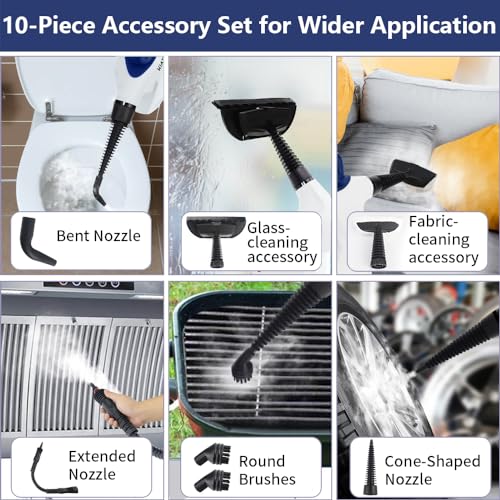 10 in 1 Handheld Steam Cleaner White Q8645