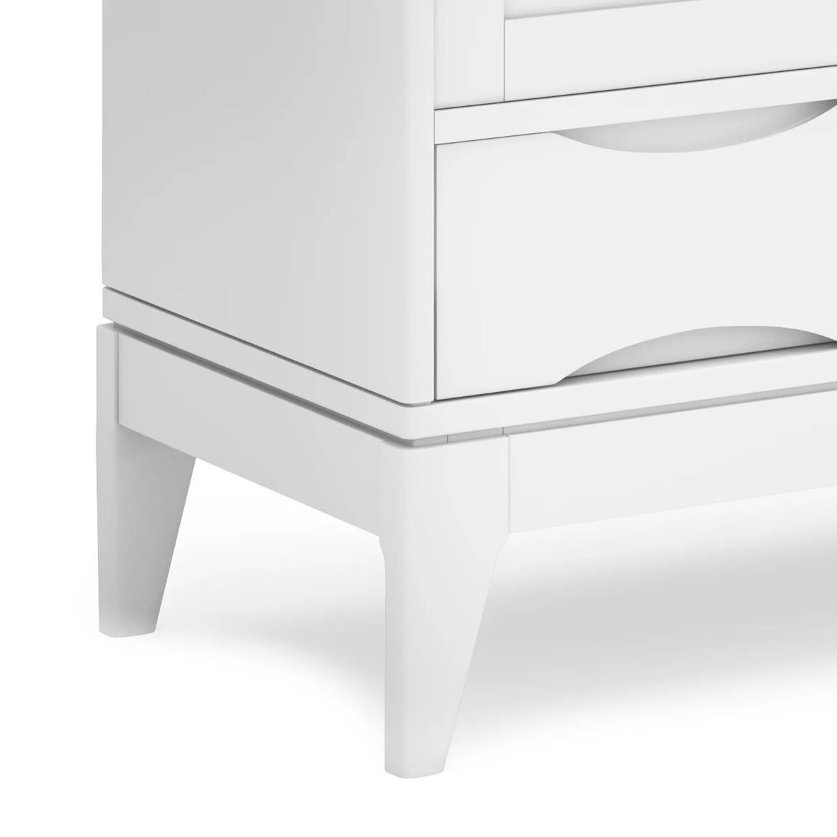 White Solid Hardwood Storage Cabinet W56460