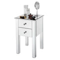 Mirrored Nightstand Bedside Table K452