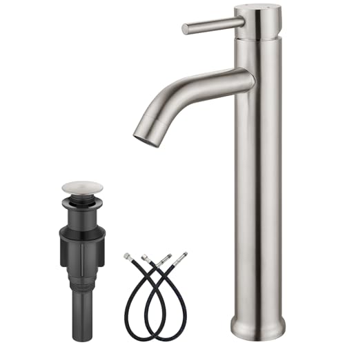 Matte Black Tall Stainless Steel Vessel Sink Faucet U423