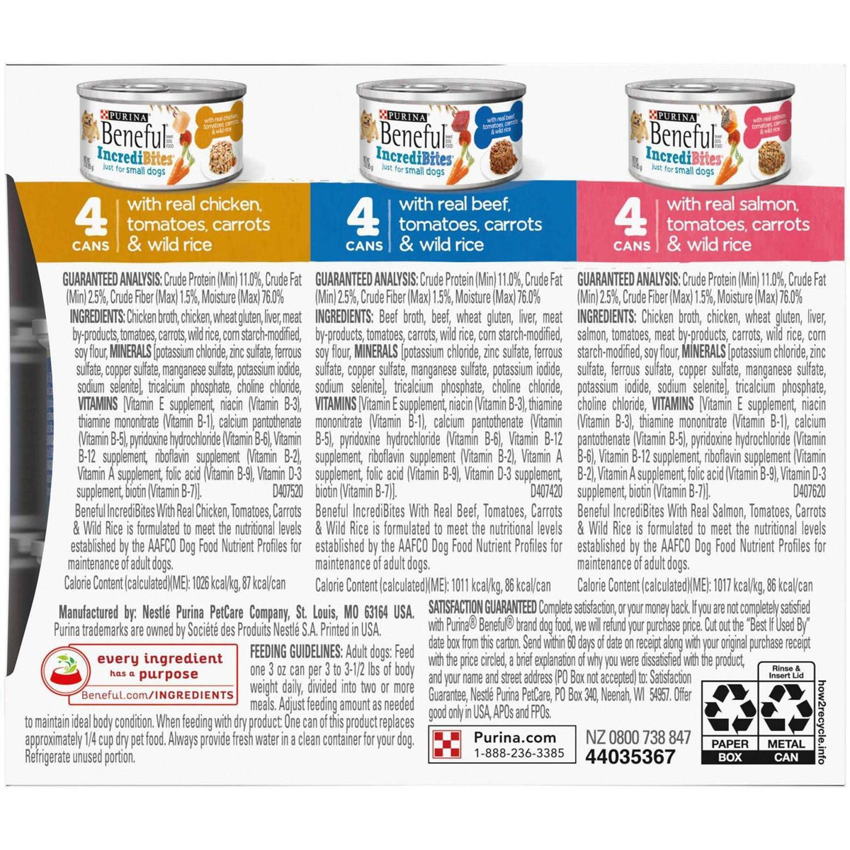 Small Breed Wet Dog Food Variety Pack F524