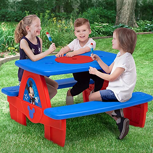 4 Seat Activity Picnic Table with Umbrella C587