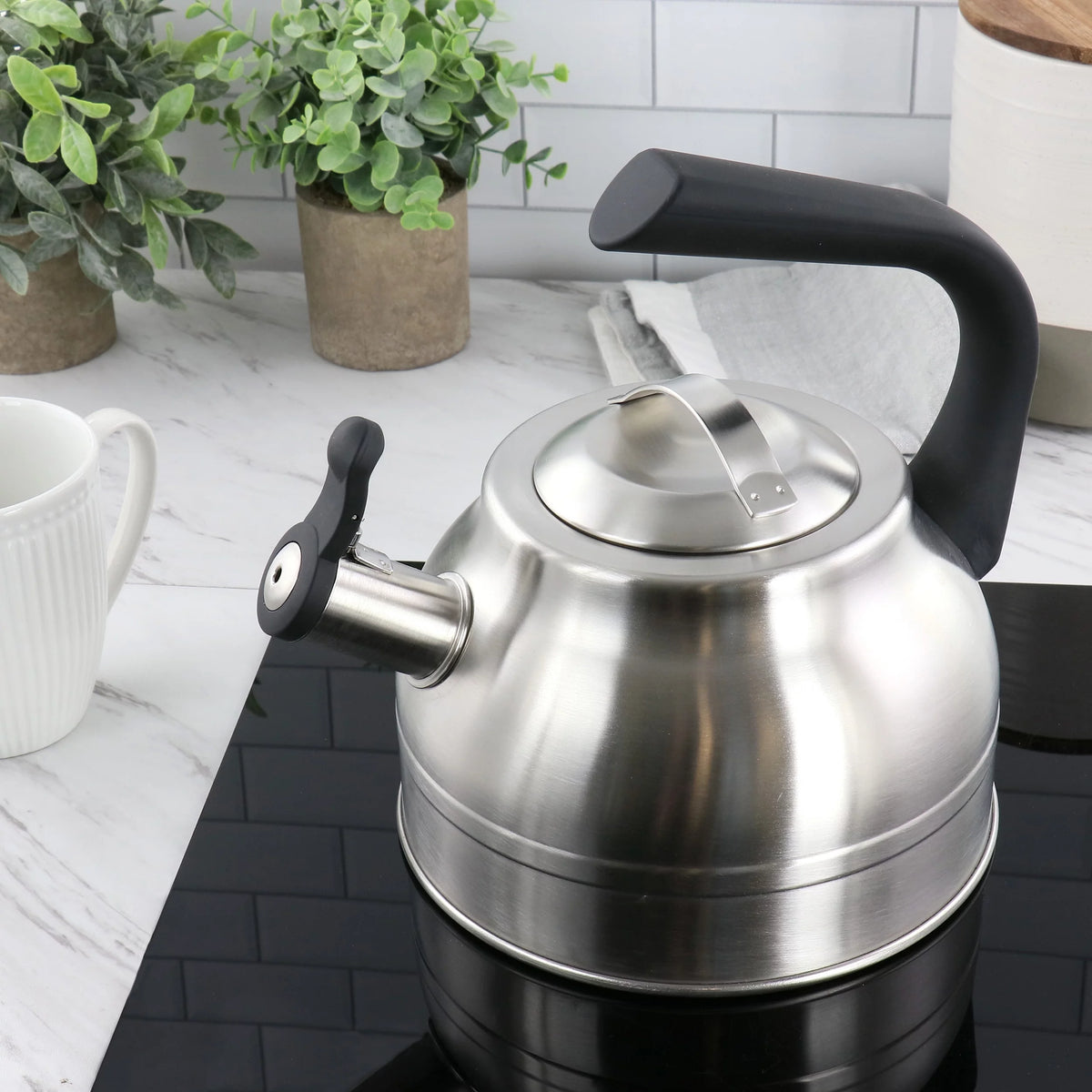 2.3 Quart Stainless Steel Whistling Tea Kettle P27757