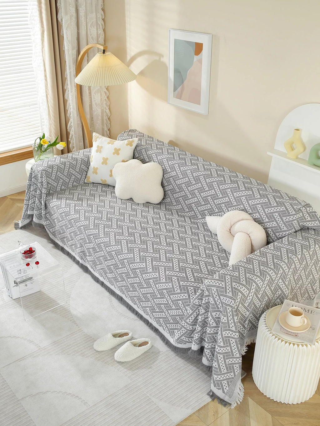 L Shape Sofa Cover Washable Thick B511023