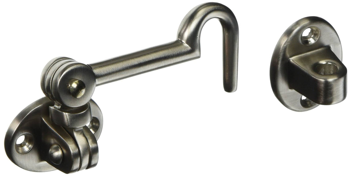 3-1/2 inch Swivel Cabin Door Hook Satin Nickel A218