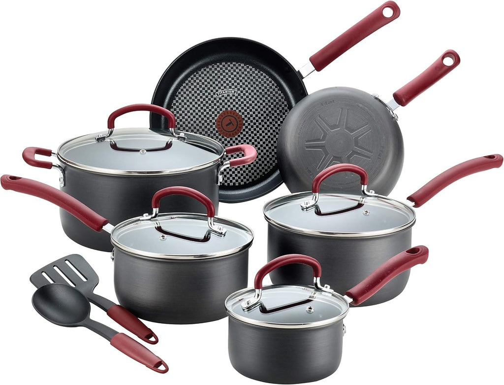 12-Piece Nonstick Black Cookware Set N57925