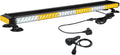 80 LED Amber White Emergency Strobe Light Bar with Strong Magnetic Double Side J690019