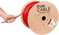 Cat6A Shielded Plenum 1000ft Gray 23AWG Solid Bare Copper Ethernet Cable L4237