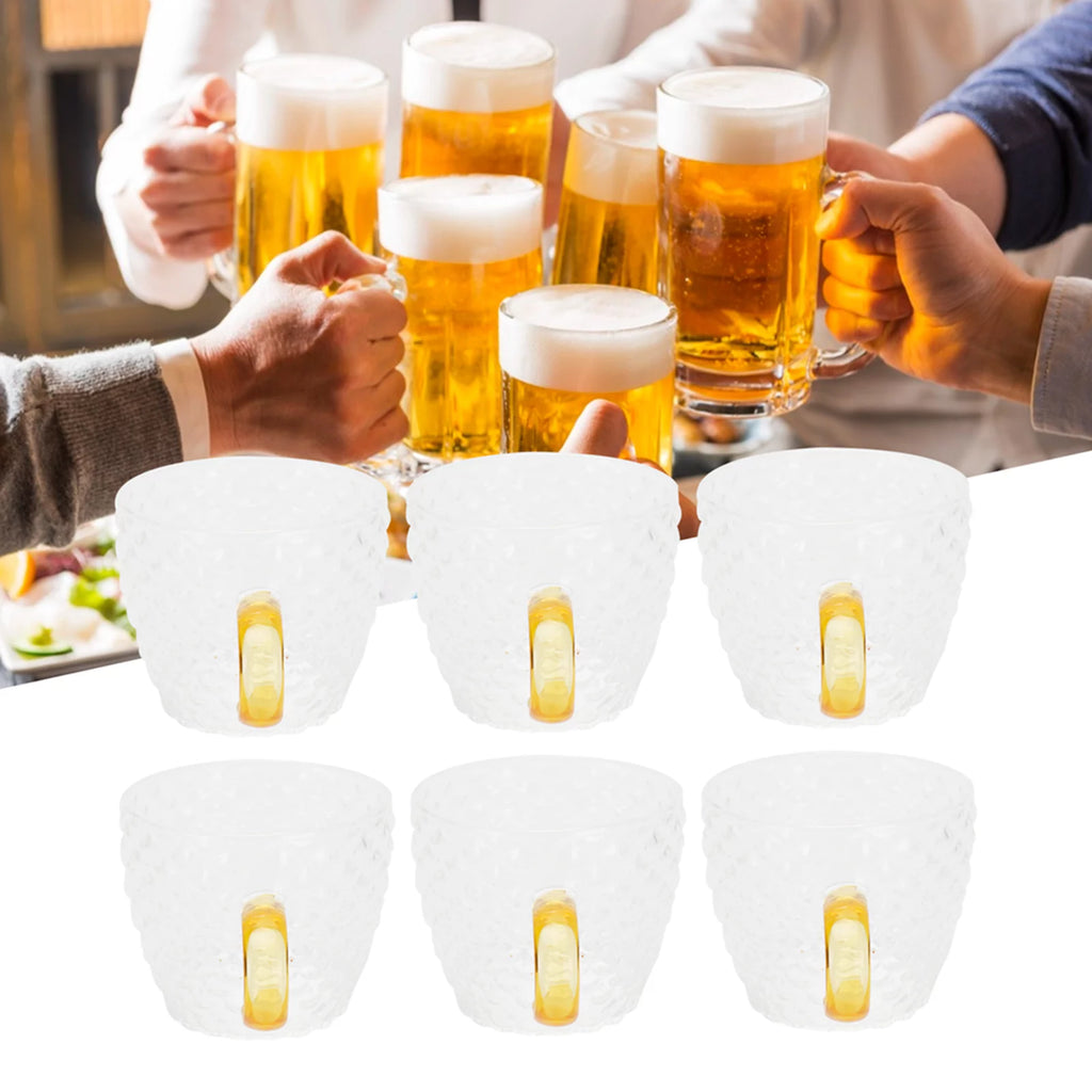Heat Resistant Glass Cup with Handle 6Pcs Q555