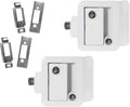 White RV Entry Door Handle with Deadbolt Pack of 2 D243365