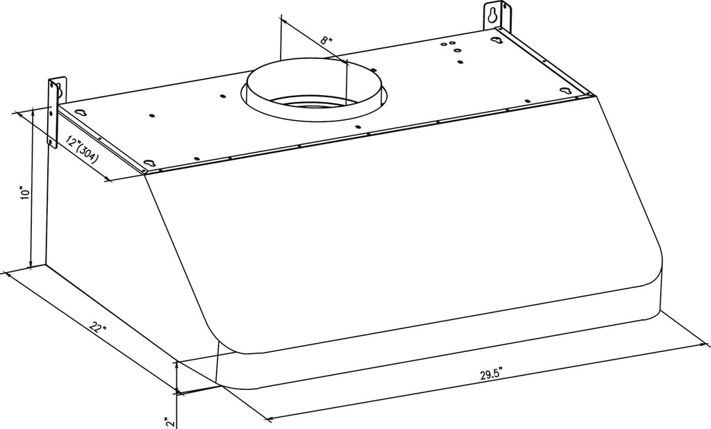 36 Inch Stainless Steel Under Cabinet Range Hood L617