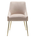 Tan Velvet Upholstered Accent Chair N67603