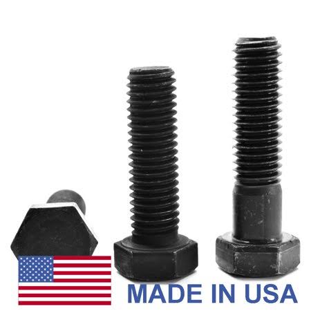 5/8 inch-18 x 2 3/4 inch Fine Thread Grade 8 Hex Cap Screw Bolt Black Oxide Pk 25 L340