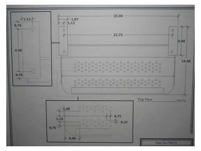 24x22 Single Drop Foldaway Entry Step P1183