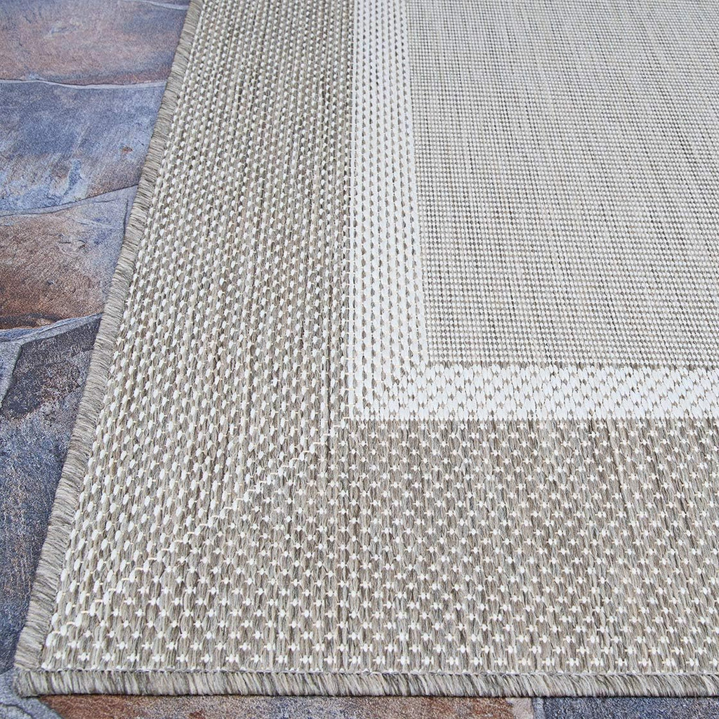 5'10" x 9'2" Champagne-Taupe Indoor/Outdoor Area Rug L638