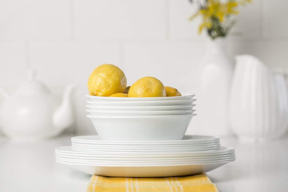 18-Piece Dinnerware Set, Winter Frost White, Service for 6 D74910