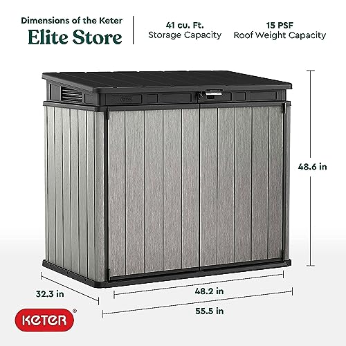 Gray 4.6 x 2.7 Ft Outdoor Storage Box N280919