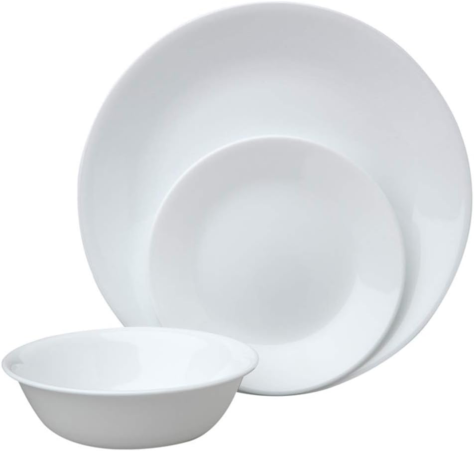 18-Piece Dinnerware Set, Winter Frost White, Service for 6 D74910