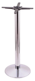 Chrome Cast Iron Bar Height Base with Round Foot E9642