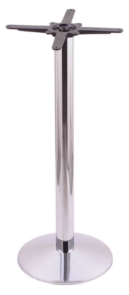 Chrome Cast Iron Bar Height Base with Round Foot E9642