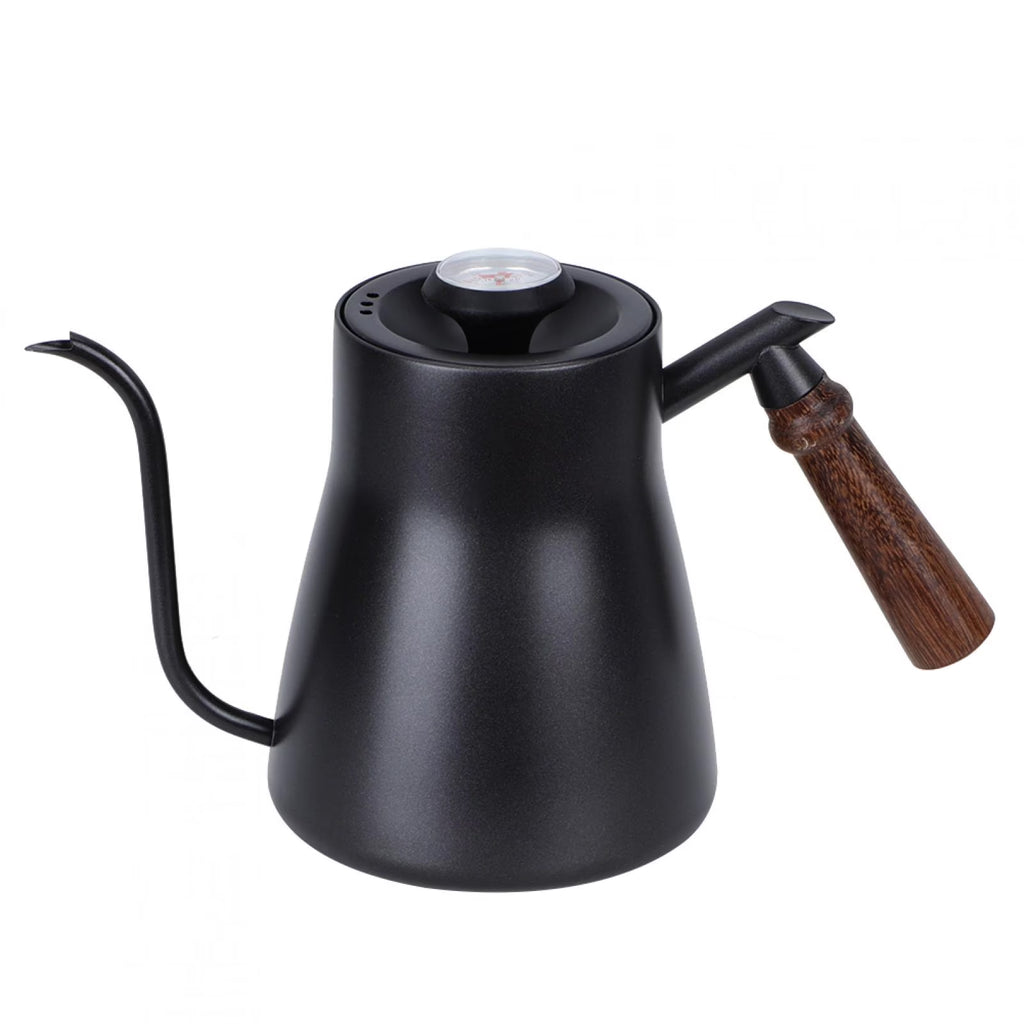 Thermometer Coffee Kettle with Wooden Handle T964344