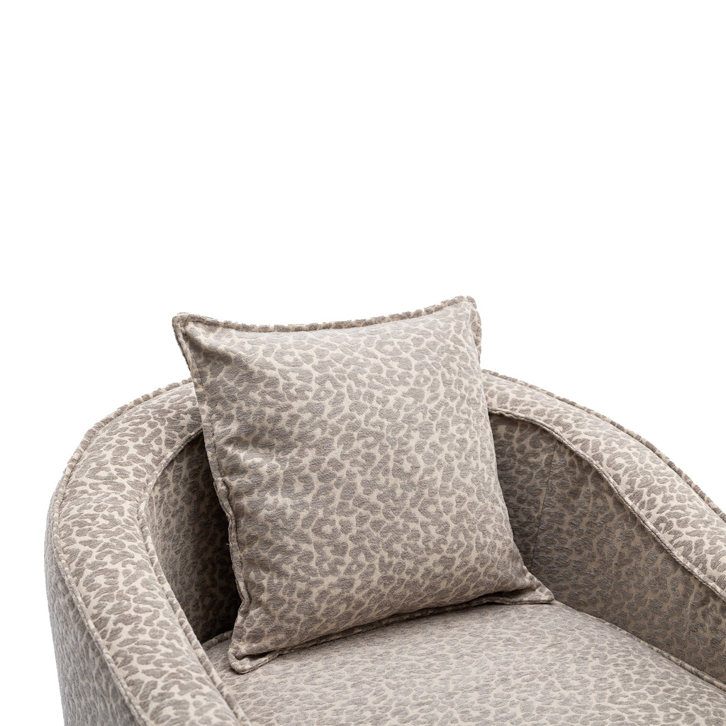 Mid Century Accent Chair with Ottoman I879813