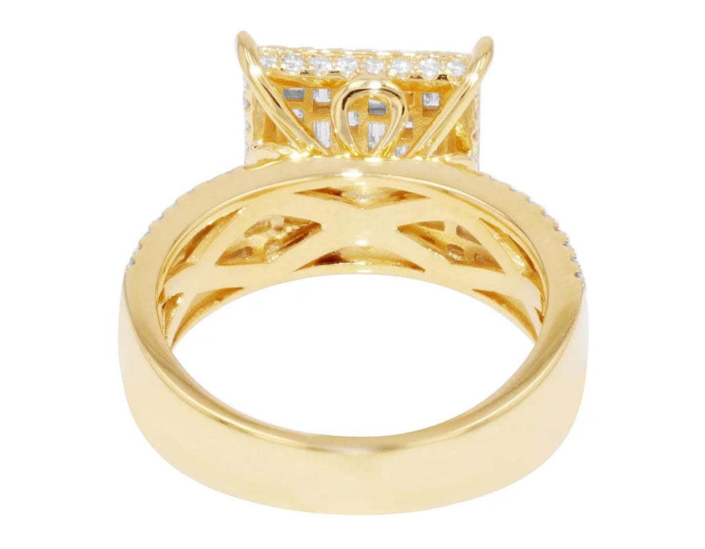 1.3CT Baguette Diamond Ring 10k Gold E242