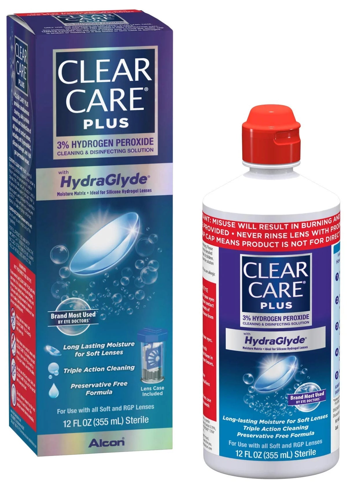 12 oz Contact Lens Cleaning and Disinfecting Solution J97144