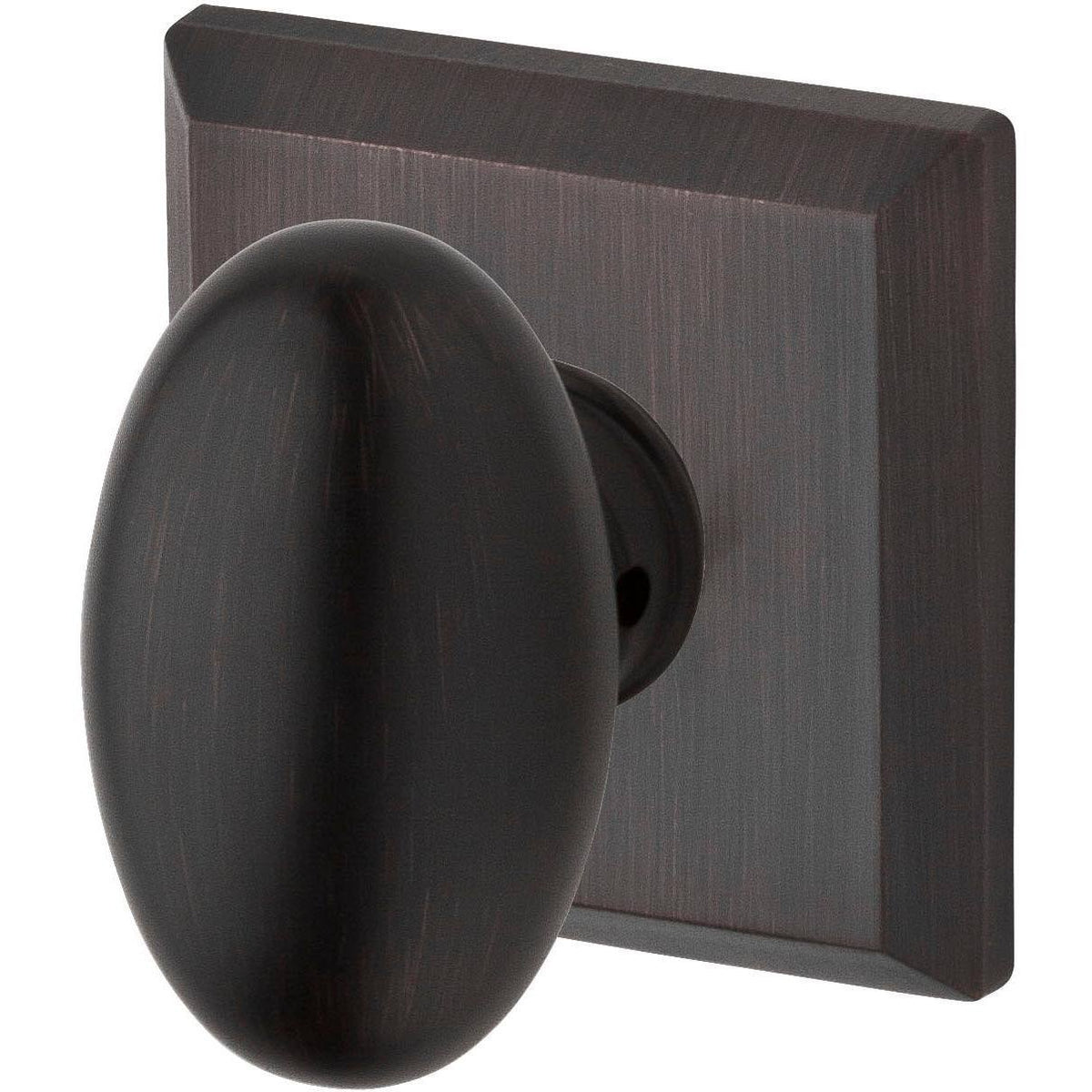 Ellipse Passage Knobset with Traditional Square Rose U450886