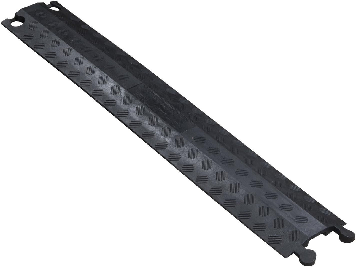 Heavy Duty Single Channel Cable Protector, 30in Length, Black C12149
