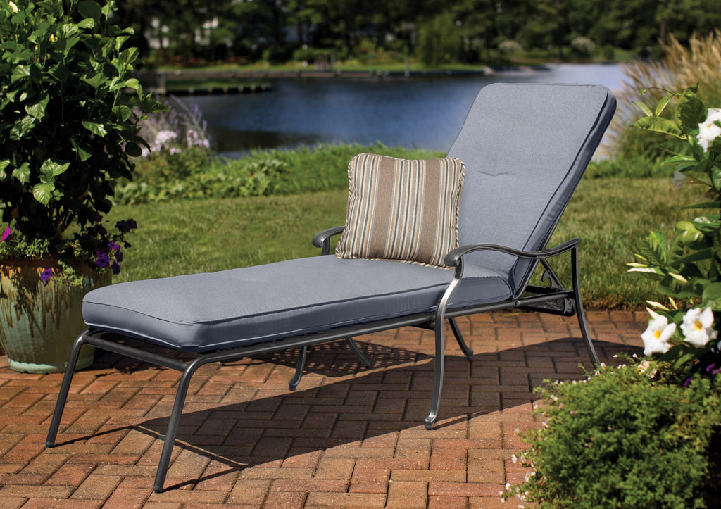 Fossil Gray Chaise Lounge with Cushion I832