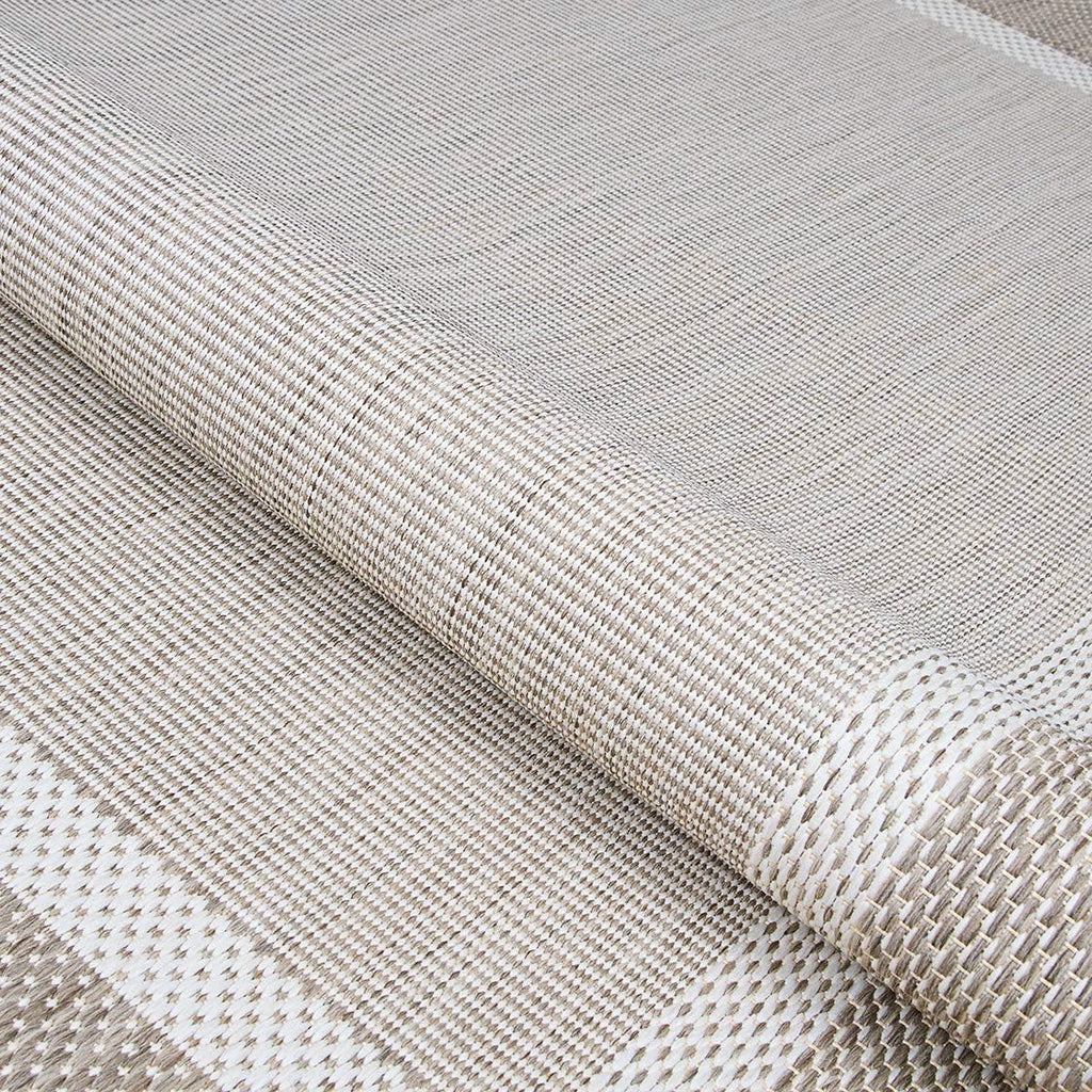 5'10" x 9'2" Champagne-Taupe Indoor/Outdoor Area Rug L638