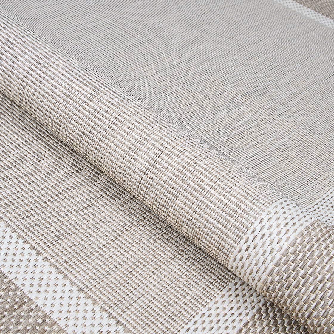 5'10" x 9'2" Champagne-Taupe Indoor/Outdoor Area Rug L638
