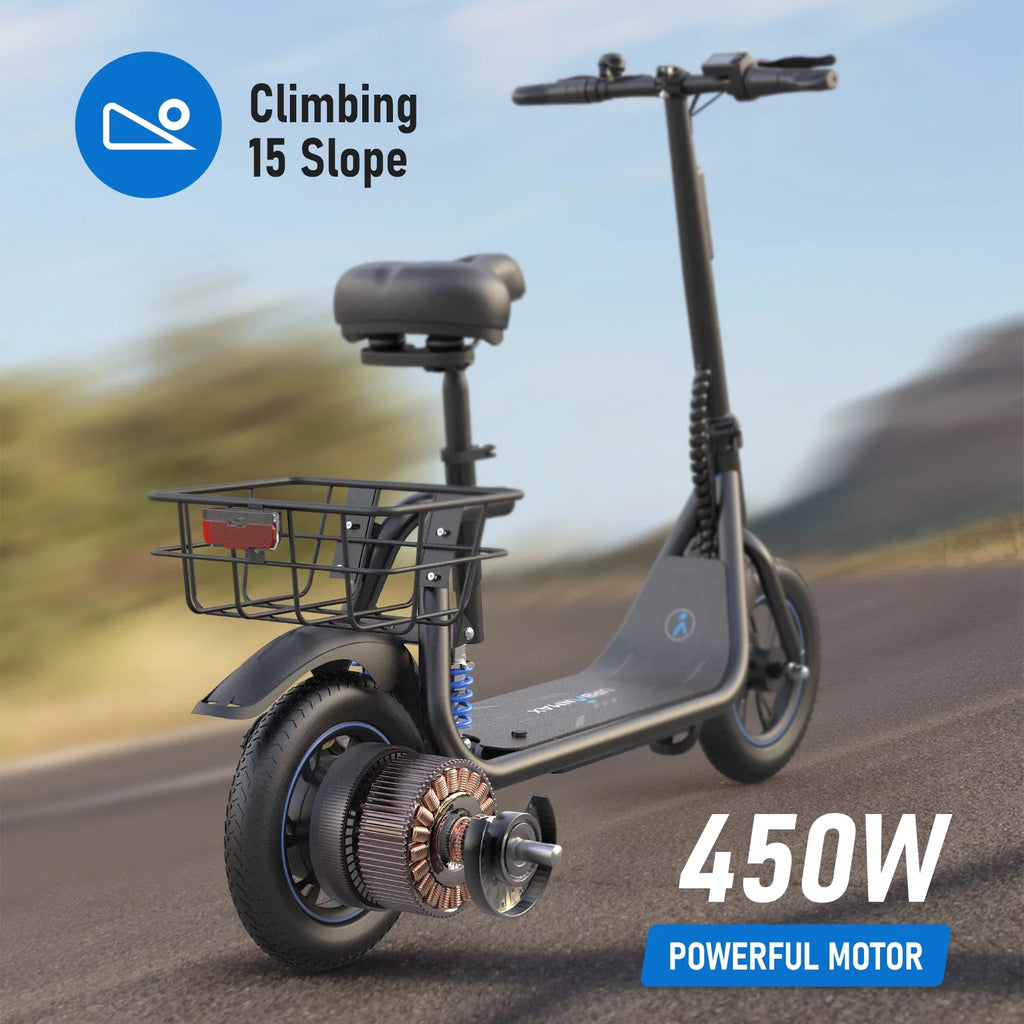 Electric Scooter with Seat & Carry Basket G128