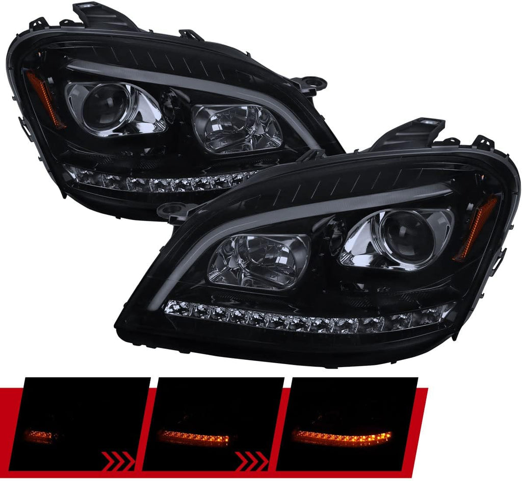 Smoke LED Projector Headlights Q3948