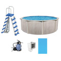 Gray Steel Above Ground Swimming Pool Kit X1308