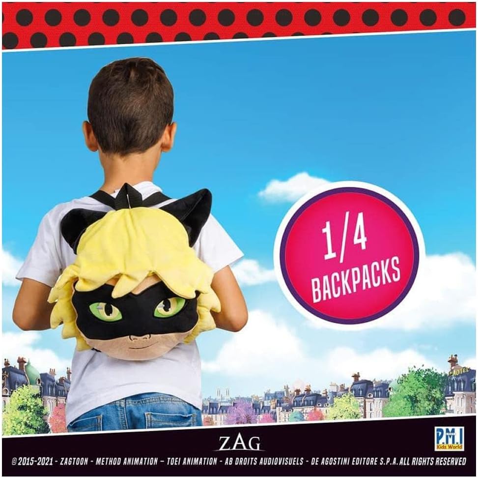 12-Inch Miraculous Ladybug Plush Backpack K73908