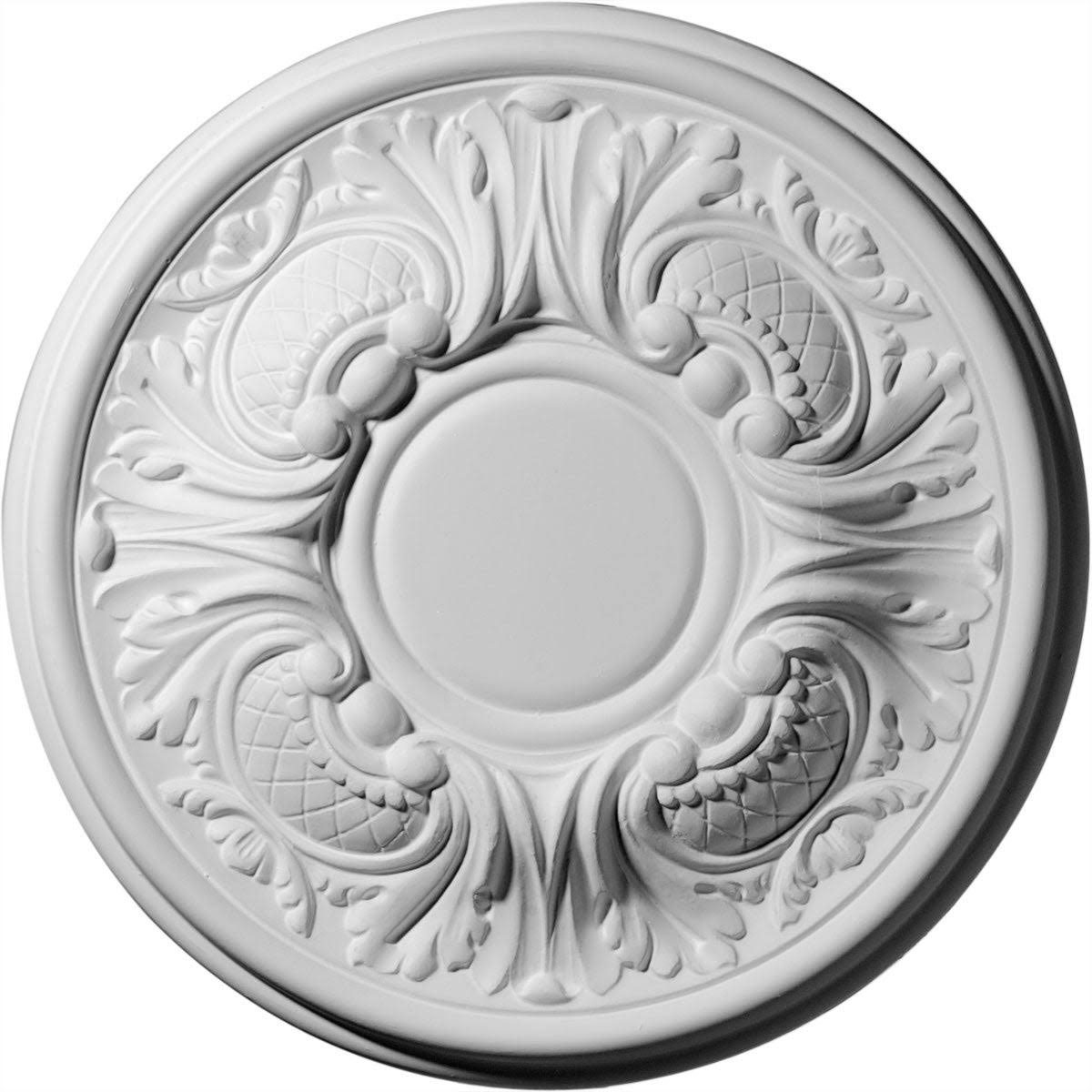 Wakefield Ceiling Medallion, Hand-Painted Pewter K1968