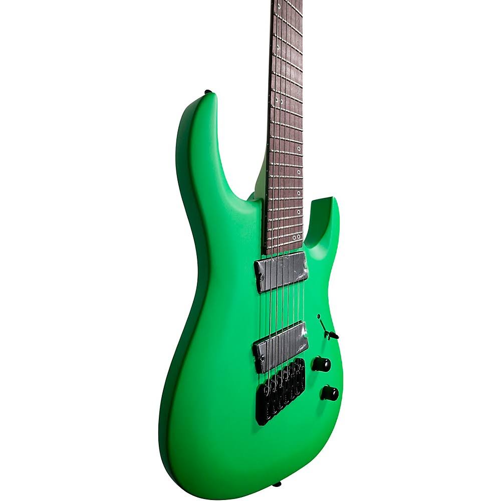 7-String Electric Guitar Neon Green L2229