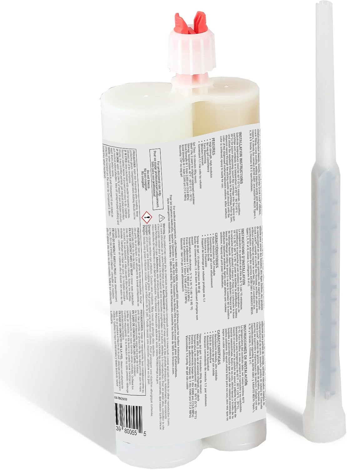 Concrete Repair Structural Epoxy Injection Resin (6 Pack) O34480