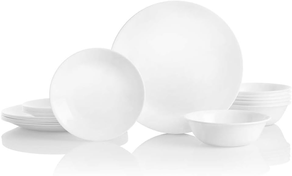 18-Piece Dinnerware Set, Winter Frost White, Service for 6 D74910