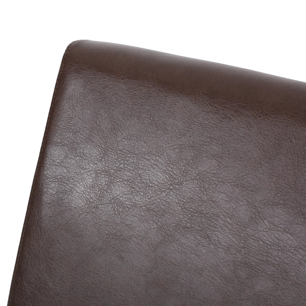 Faux Leather Dining Chairs Set of 4 Dark Brown E435178