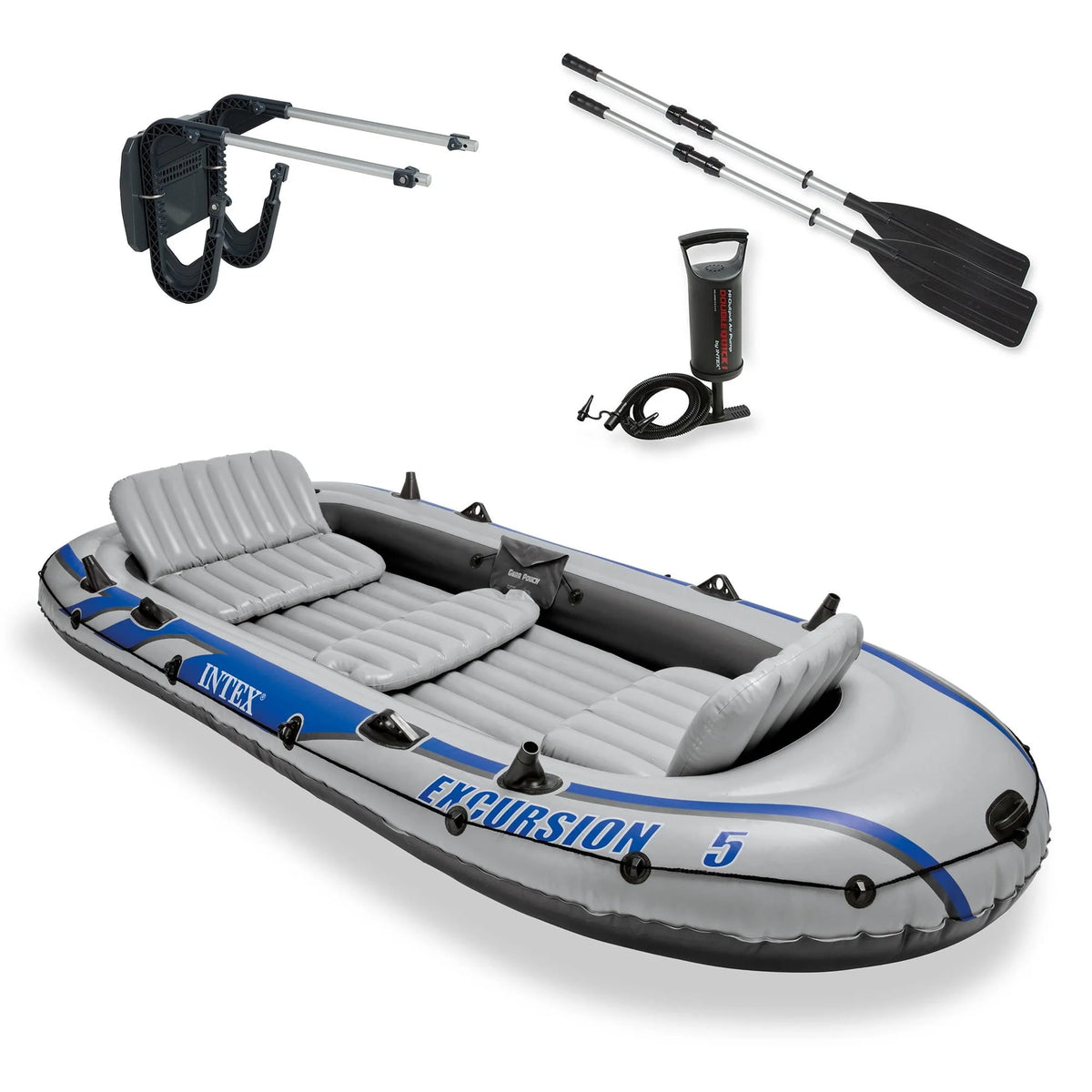 5 Person Inflatable Fishing Boat with Motor Mount T5544